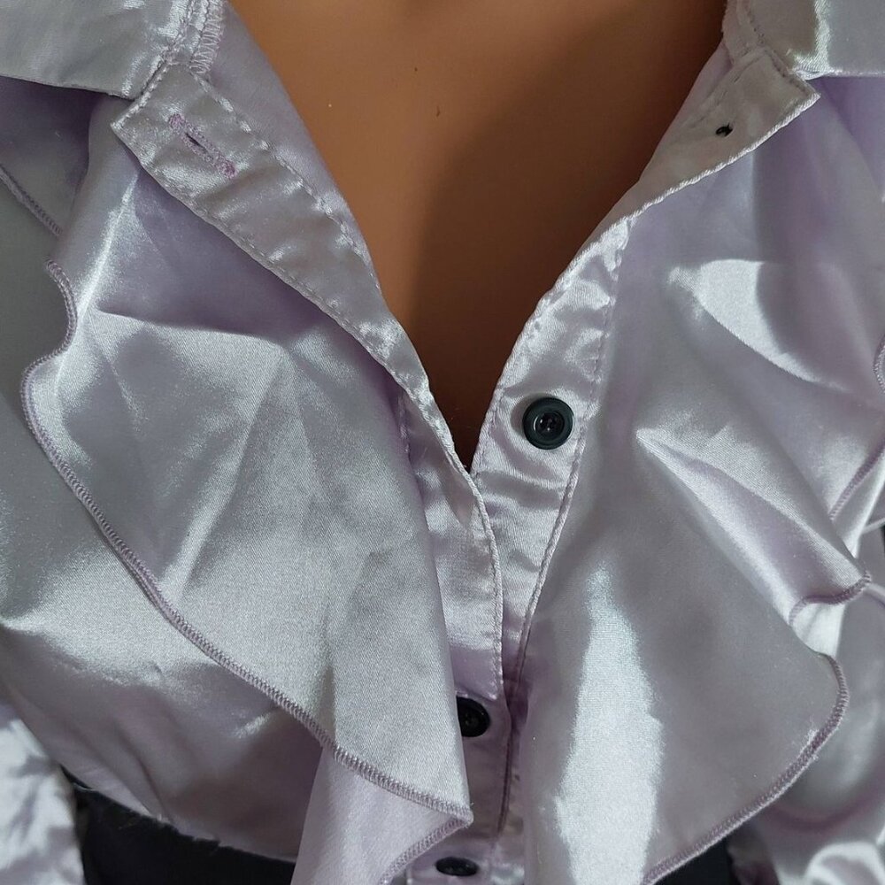 Robe classique lilas et noir